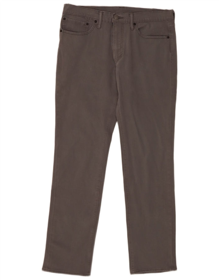 Levi's Hombre 511 Slim Jeans W34 L34 Algodón Gris