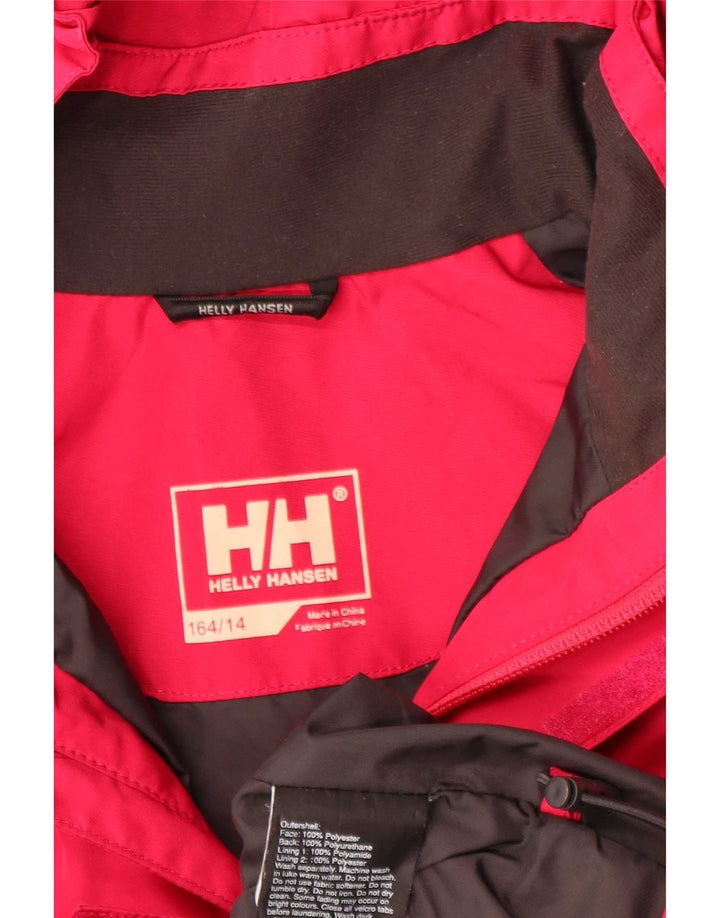 Helly Hansen Chaqueta cortavientos con capucha para niña 13-14 años Rojo Poliéster