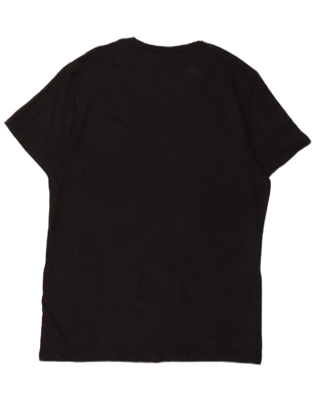 JACK & JONES Hombre Camiseta Top Grande Negro Algodón