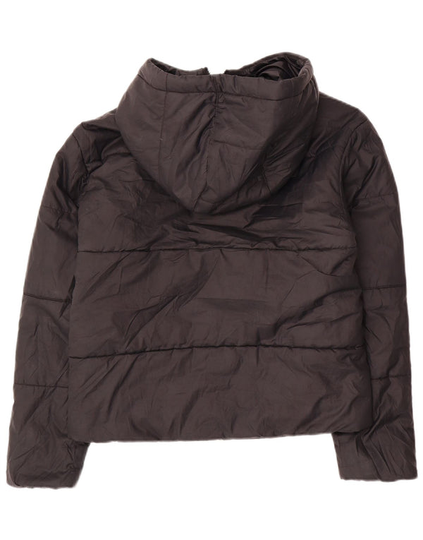 Nike - Chaqueta acolchada reversible con capucha para mujer, talla 40, color negro