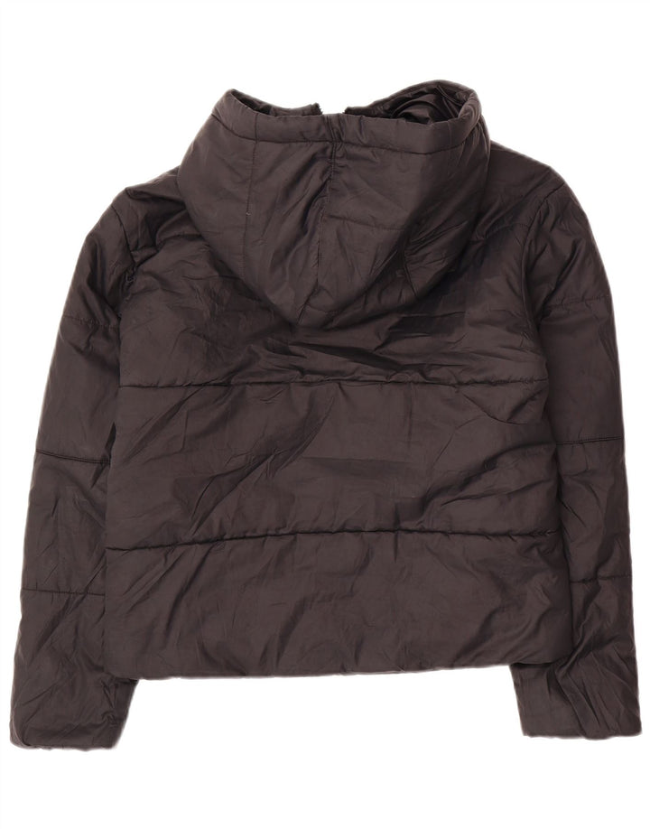 Nike - Chaqueta acolchada reversible con capucha para mujer, talla 40, color negro