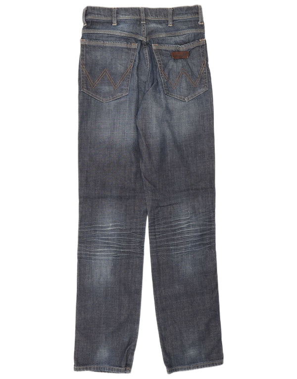 Wrangler Vaqueros rectos elásticos Texas para hombre W30 L34 Algodón azul marino