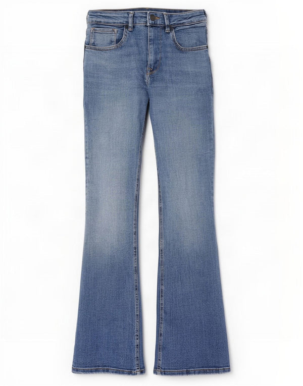 Zara Jeans Acampanados Para Mujer EU 38 Small W28 L33 Algodón Azul