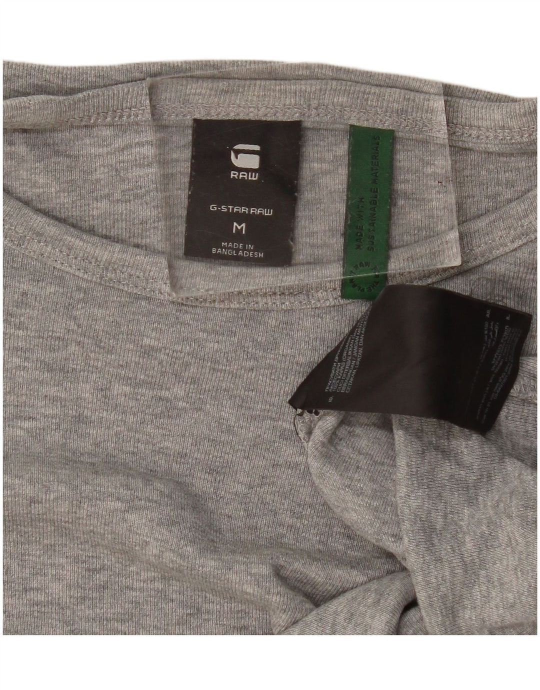 G-Star Hombre Camiseta Top Algodón Moteado Gris Medio