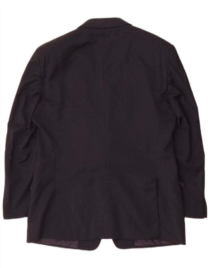 Valentino Chaqueta Blazer De 2 Botones Para Hombre IT 52 XL Lana Azul Marino