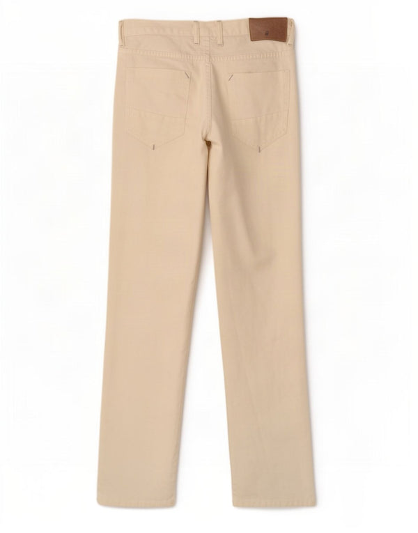 Zara Jeans rectos para hombre EU 40 Medium W30 L34 Algodón blanco