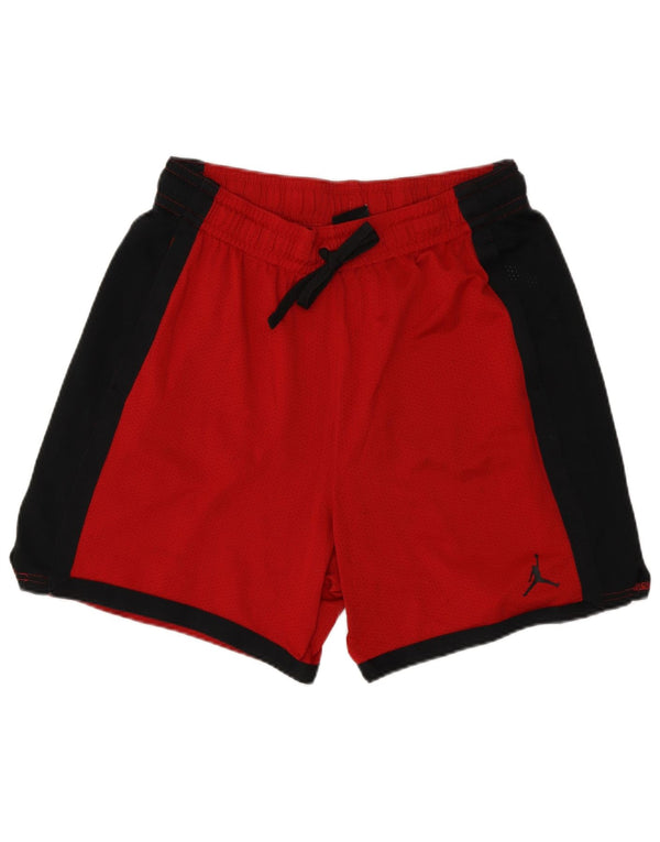 Jordan Shorts deportivos para hombre XL Rojo Colorblock Poliéster