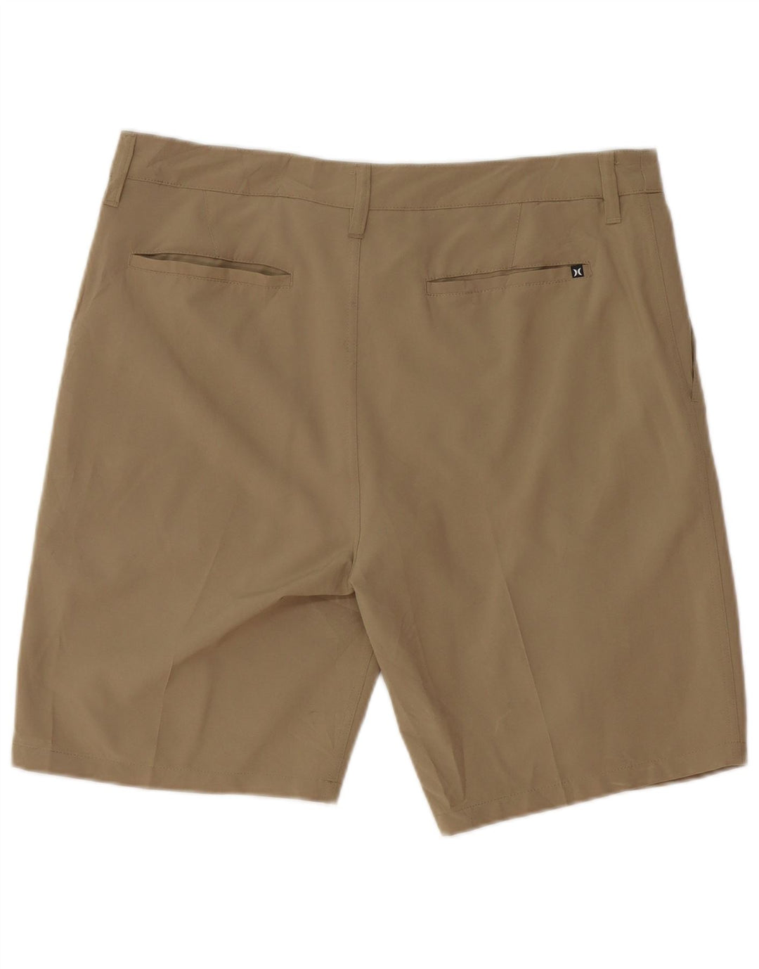 Hurley Pantalones cortos chinos para hombre W34 Poliéster caqui grande