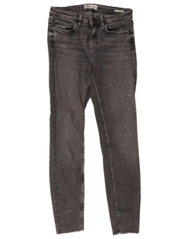 Zara Vaqueros pitillo para mujer EU 38 Small W28 L28 Gris