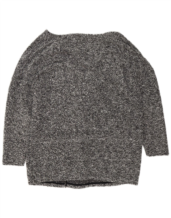 Marks & Spencer Suéter tipo cárdigan para mujer UK 20 2XL Poliéster moteado gris