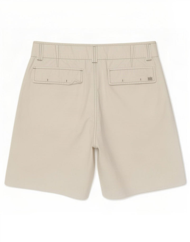 Murphy & Nye - Pantalones cortos chinos para hombre, talla grande, W34, algodón blanco