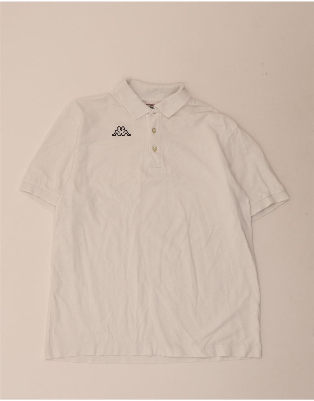 Kappa Polo Hombre XL Blanco Algodón