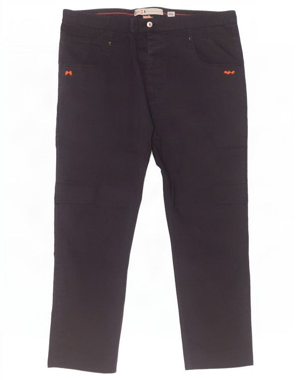Slam Pantalones casuales delgados para hombre IT 54 2XL W38 L27 Azul marino Algodón