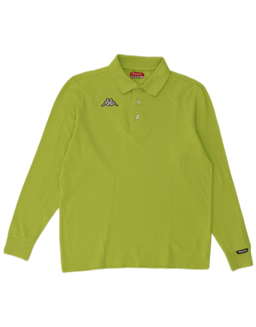 Kappa Polo De Manga Larga Para Hombre Verde Pequeño