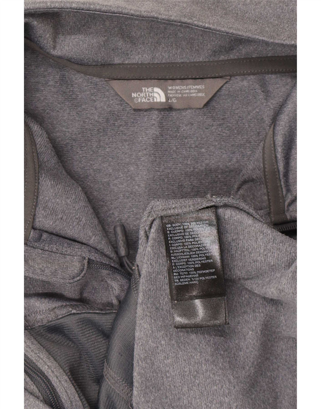 The North Face Chaqueta de chándal para mujer UK 46 Poliéster gris grande