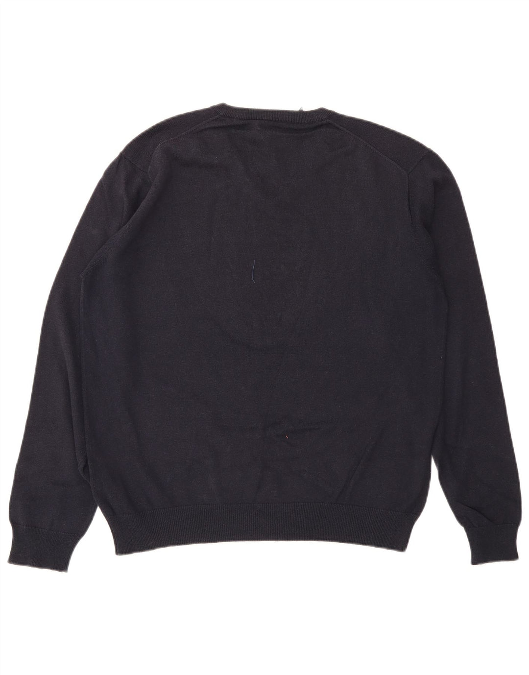 Gant Jersey con cuello en V para hombre, talla grande, algodón azul marino