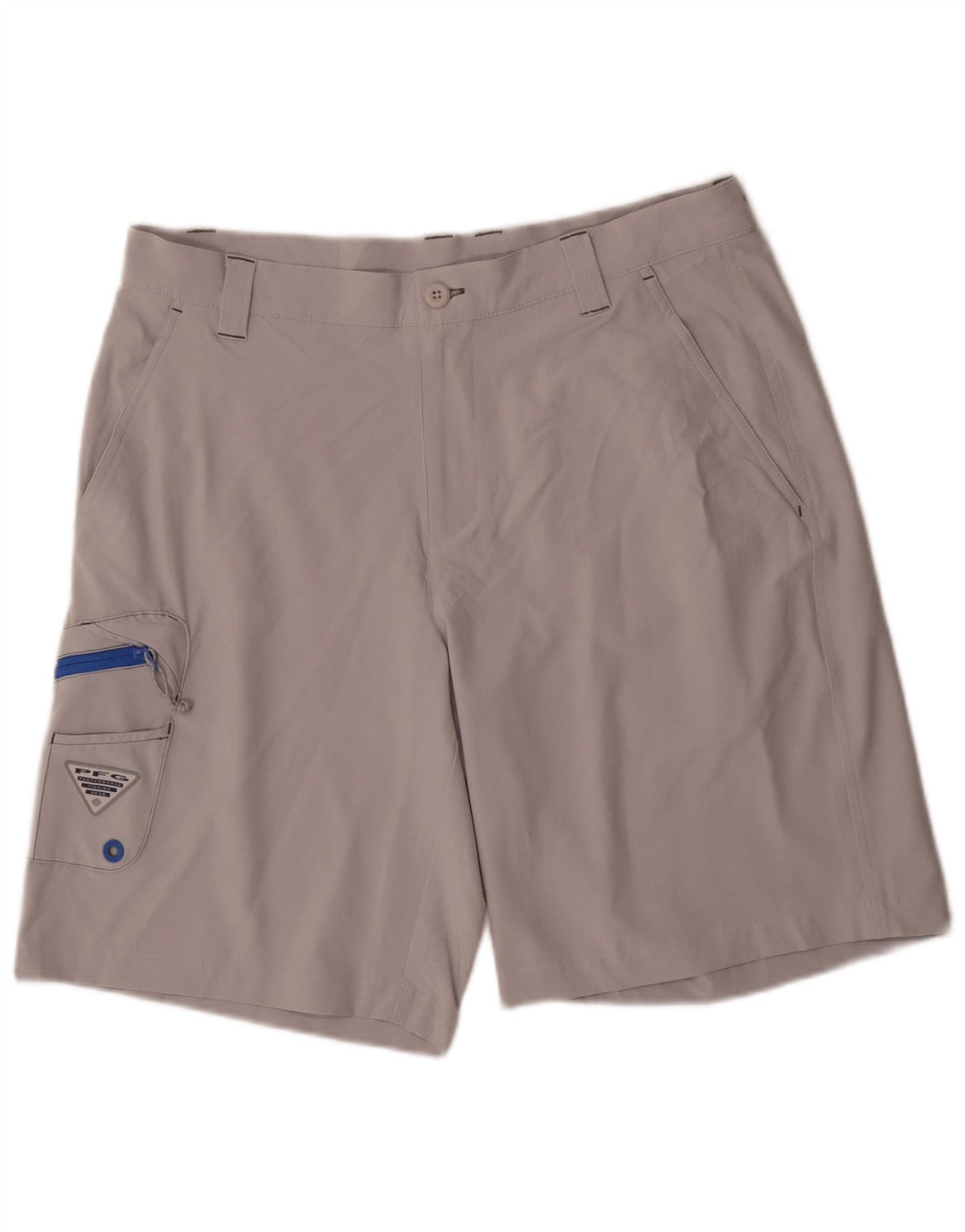 Columbia Pantalones cortos cargo Omni-Shield para hombre W34 Poliéster gris grande