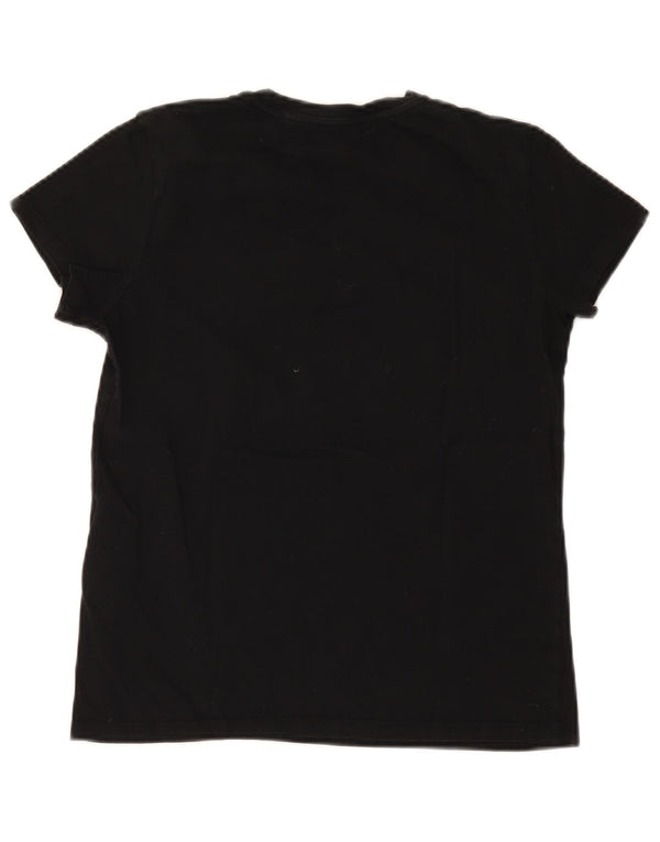 Levi's Camiseta para mujer Top UK 10 Small Black Cotton