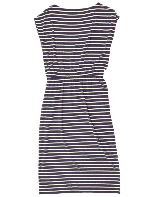 BODEN Vestido tubo UK 40 Medio Azul marino Rayas Modal