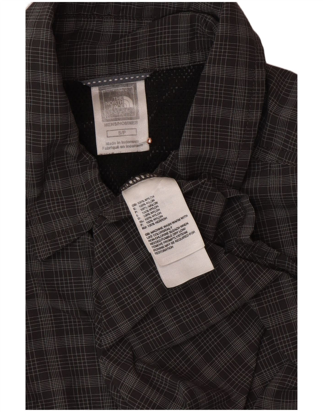 Camisa THE NORTH FACE Hombre Small Grey Check Nylon