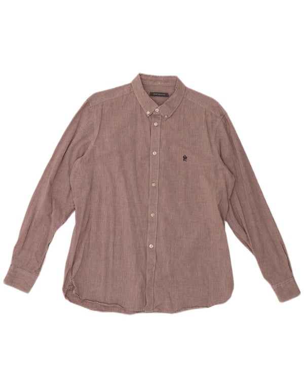 Camisa para hombre French Connection XL Algodón Morado