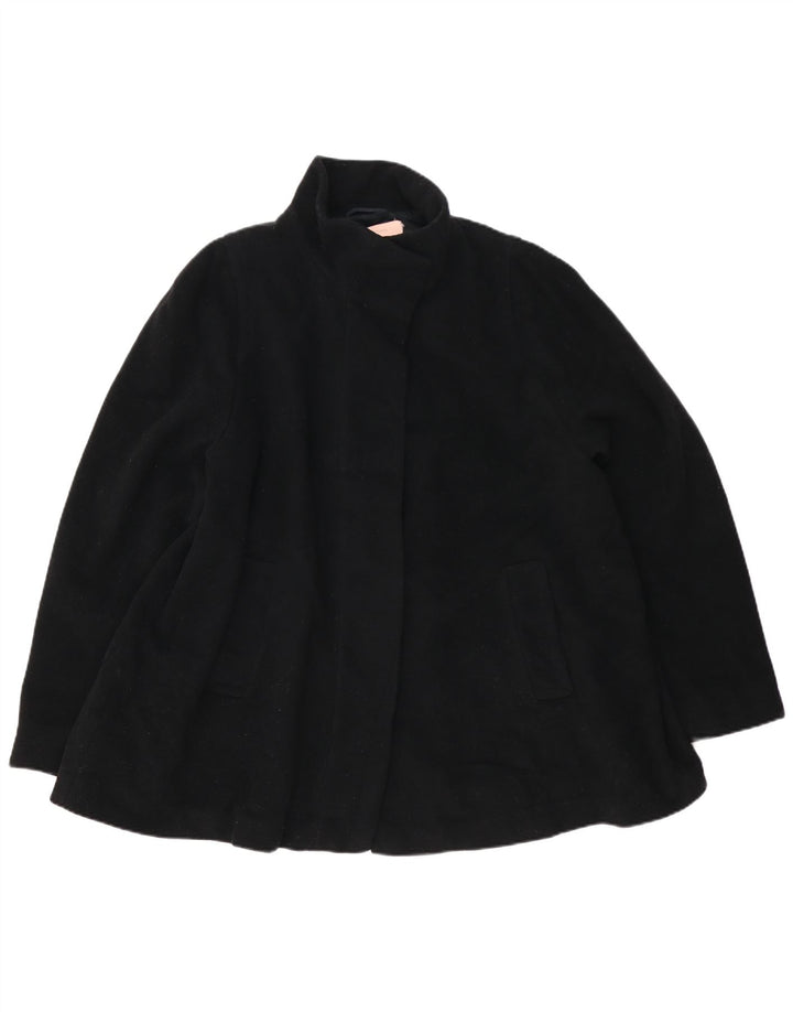 John Lewis Abrigo para mujer UK 18 XL Lana negra