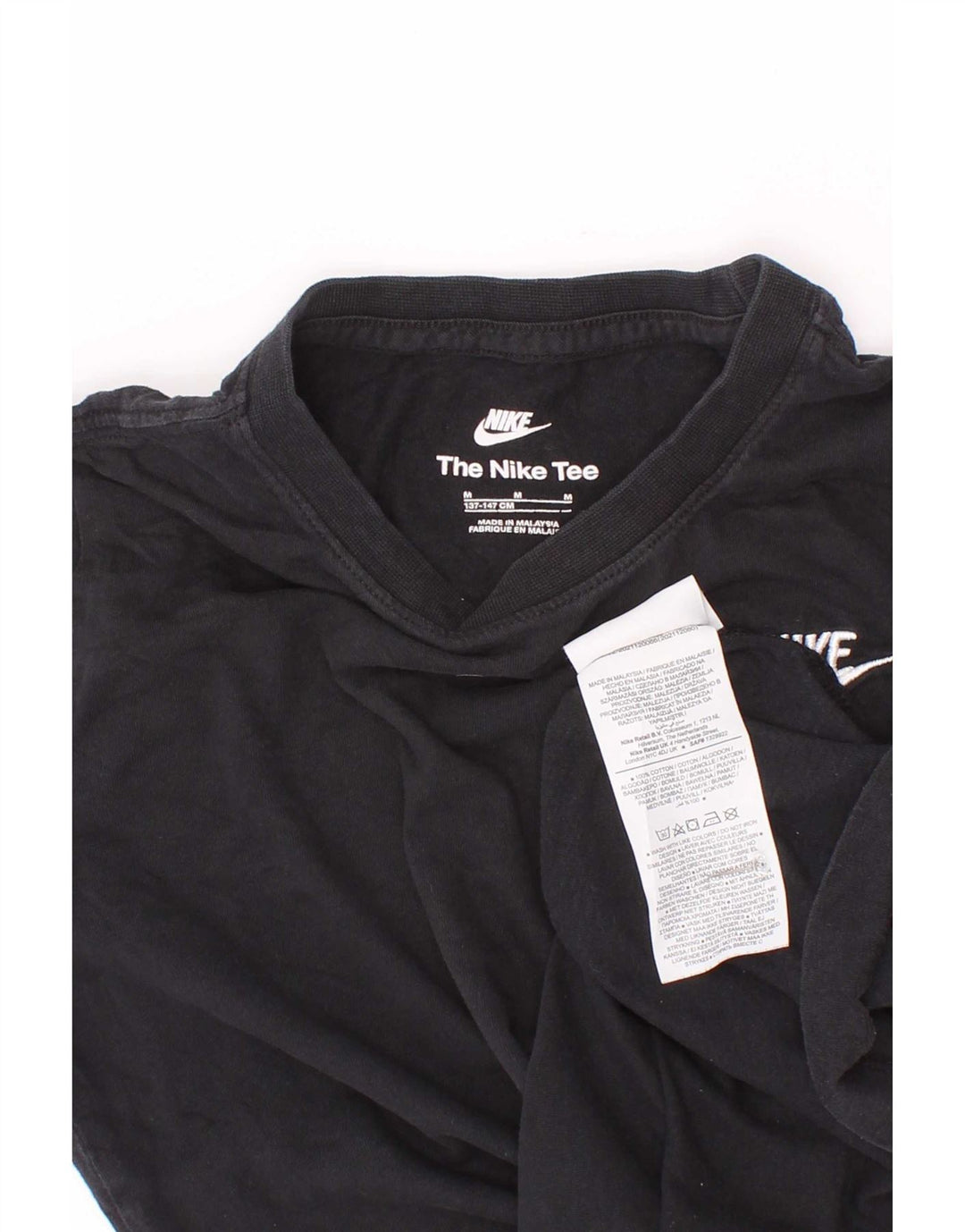 Nike Camiseta para niño Top 10-11 años Mediana Negro Algodón