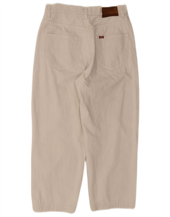 Lee Mens Riders Vaqueros Cortos W33 L24 Algodón Blanco