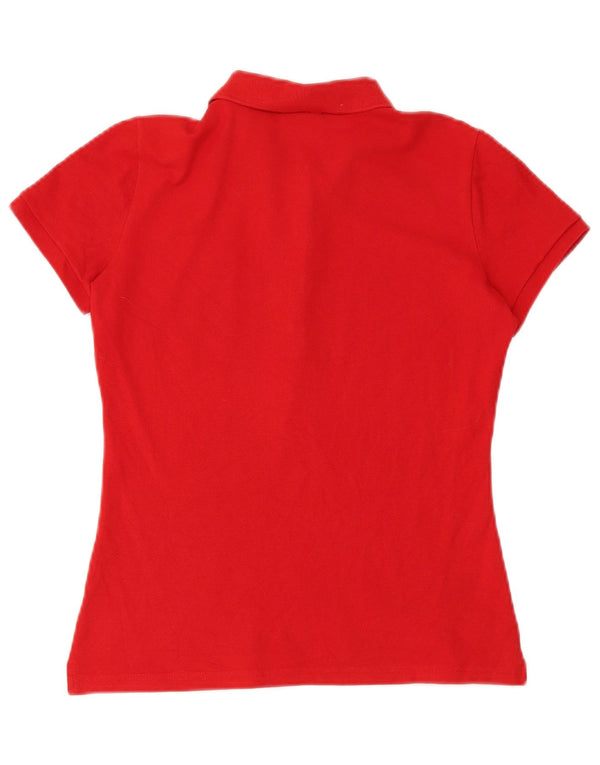 Polo Lacoste Mujer Talla 40 Mediano Rojo Algodón