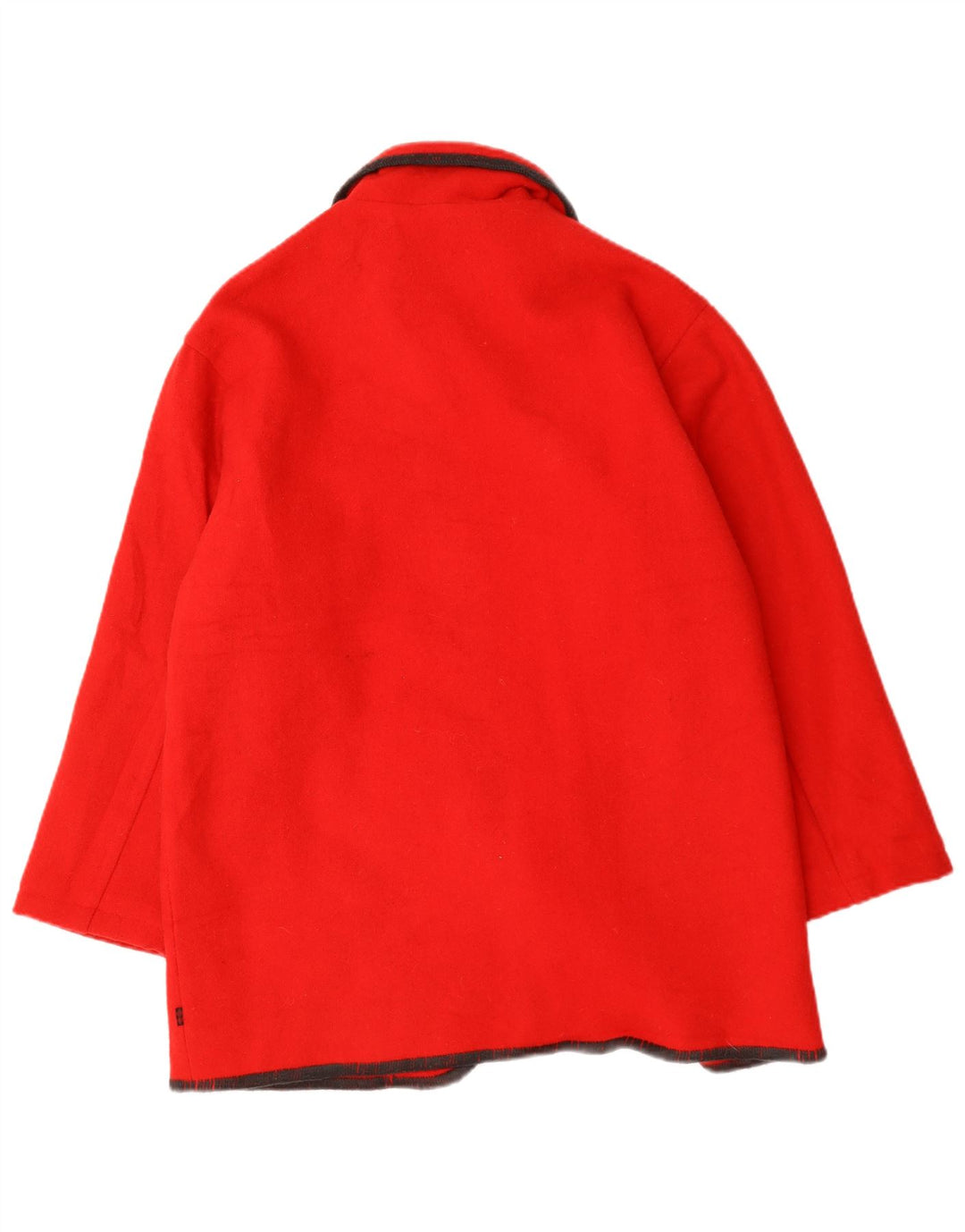Woolrich Abrigo extragrande para mujer Reino Unido 14 Lana roja mediana