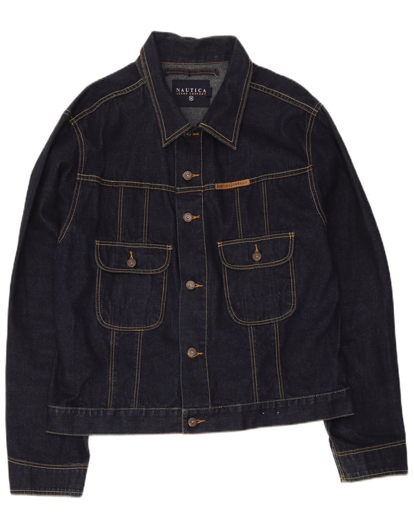 Nautica Chaqueta vaquera para hombre UK 42 XL Algodón azul marino