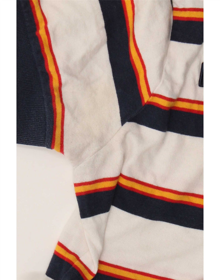 Polo Ellesse Hombre Pequeño Algodón A Rayas Blanco