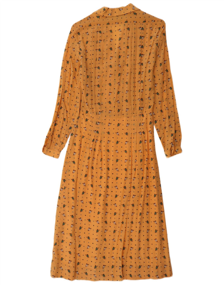 Diavolo Rosa Vestido largo tipo jersey para mujer IT 42 Floral amarillo mediano