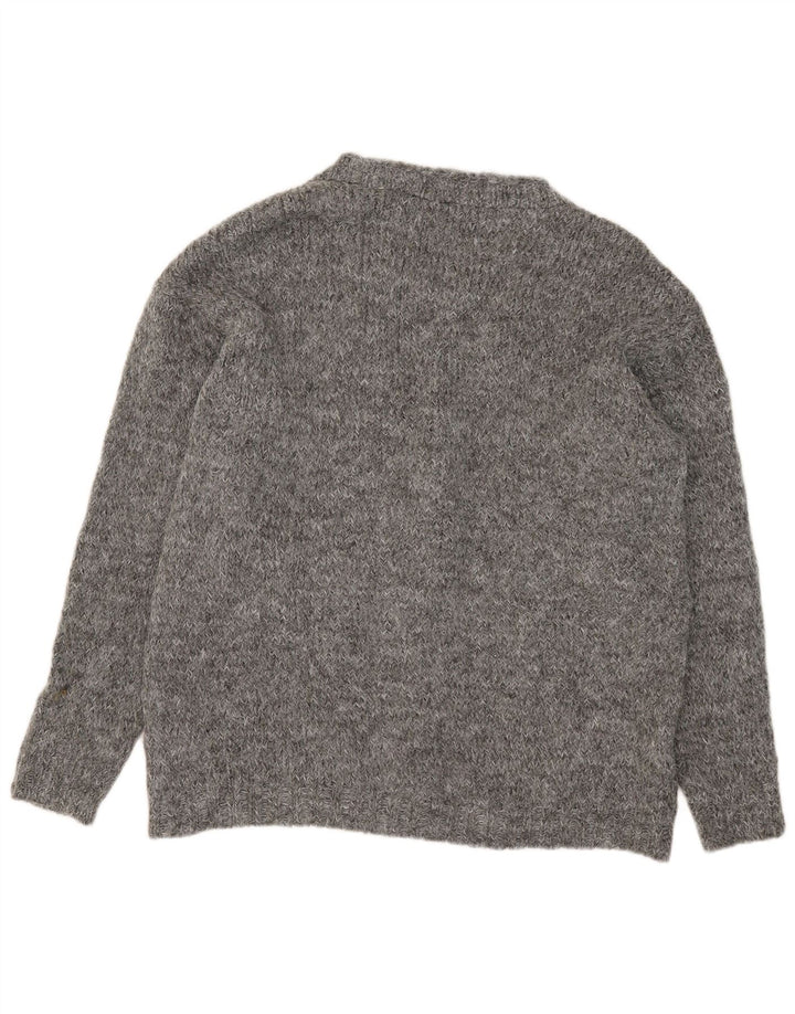 Zara Mujer Suéter Cárdigan Extragrande UK 10 Small Gris