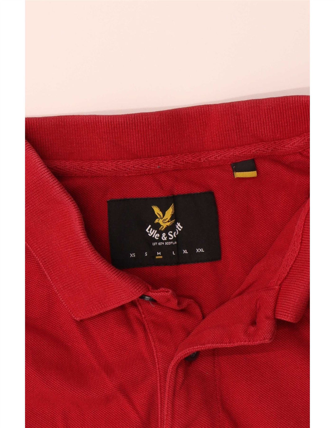 Lyle & Scott Polo Hombre Algodón Rojo Medio
