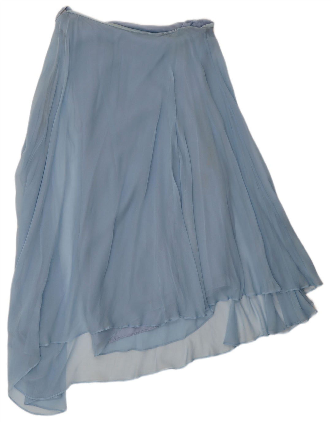 Falda Asimétrica Vintage Mujer W30 Azul Medio