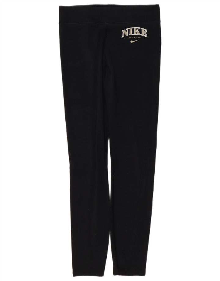 NIKE Leggings gráficos para mujer UK 44 Mediano Algodón negro