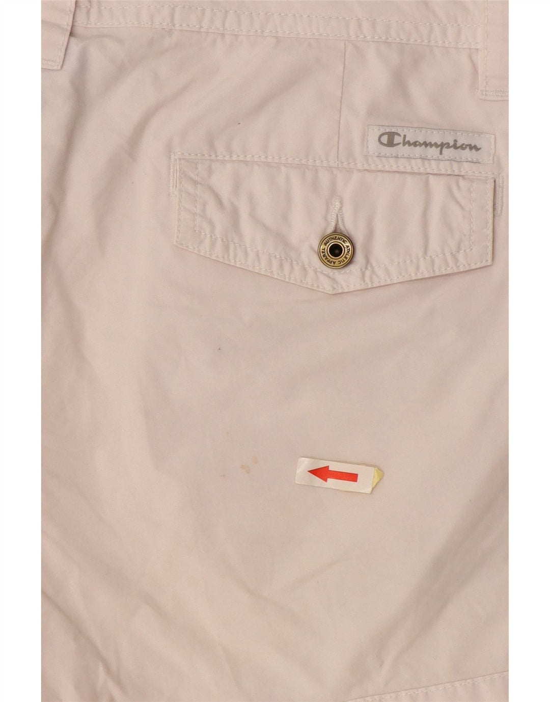 CHAMPION Pantalones cortos casuales para mujer medianos W30 de algodón blanco roto