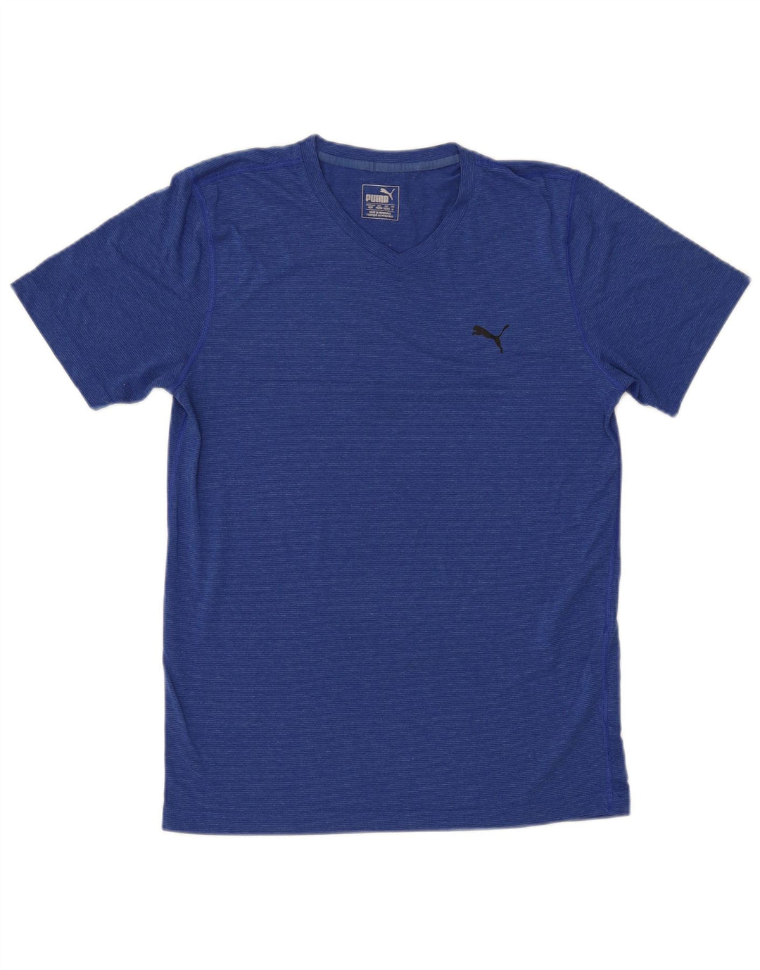 Camiseta PUMA para hombre Top Medium Blue Pinstripe Poliéster