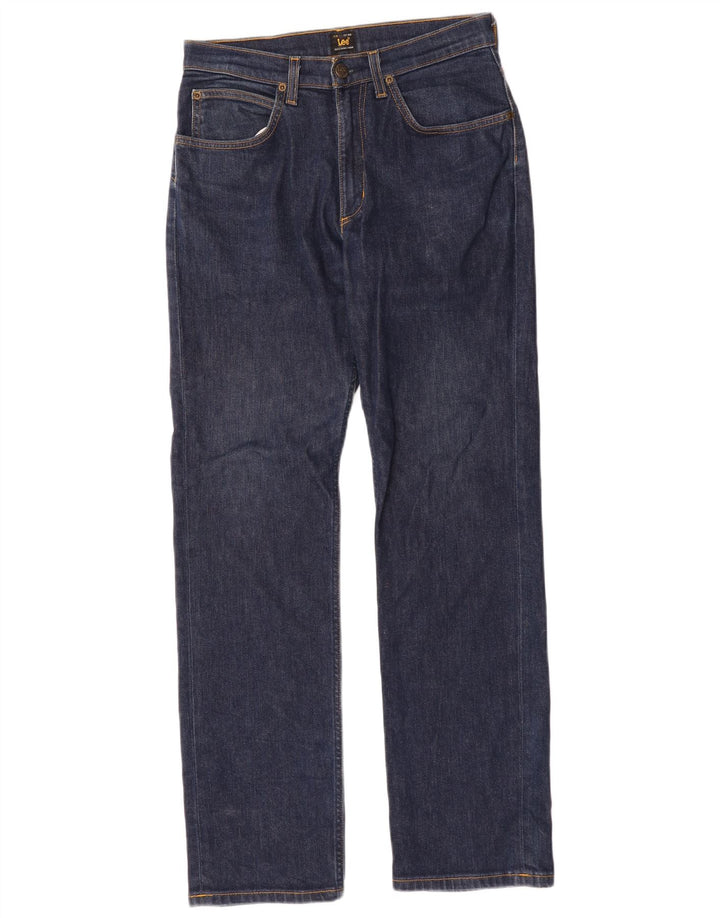 Lee Vaqueros Rectos Brooklyn Para Hombre W30 L32 Algodón Azul