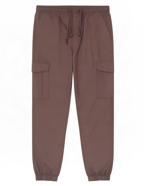 French Connection Pantalones tipo joggers cargo para hombre mediano W32 L29 poliéster gris