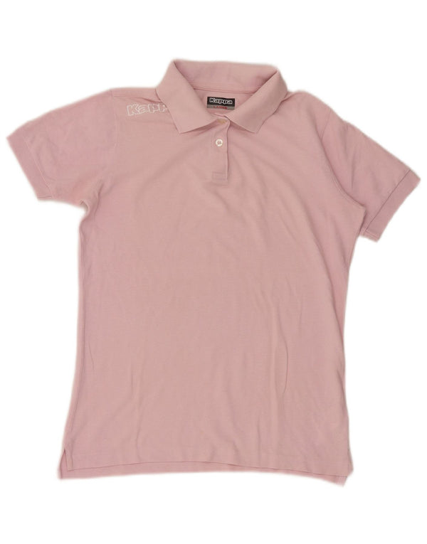 Kappa Polo para mujer UK 44 Grande Algodón rosa