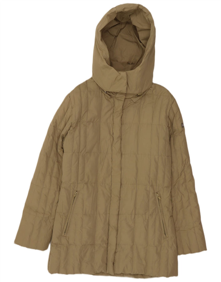 Sergio Tacchini Chaqueta acolchada con capucha para mujer IT 44 Medium Khaki