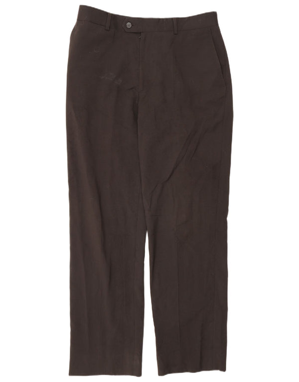 Zara Pantalón chino recto para hombre EU 44 Large W34 L32 Marrón