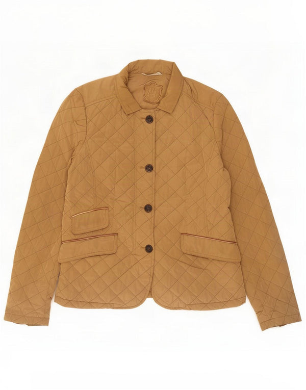 Chaqueta acolchada Massimo Dutti para mujer UK 44 Large Beige Poliéster
