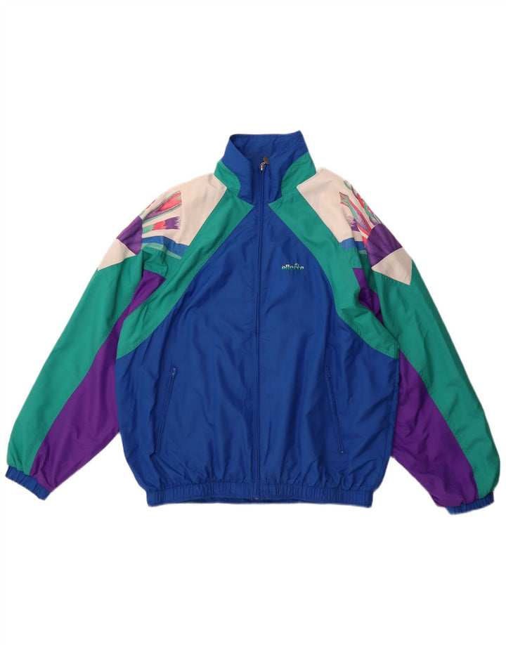 Chándal completo de corte holgado para hombre Ellesse IT 48 Azul medio Colorblock