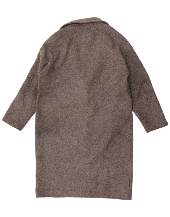 Topshop Abrigo extragrande para mujer Reino Unido 10 Pequeño Acrílico moteado gris