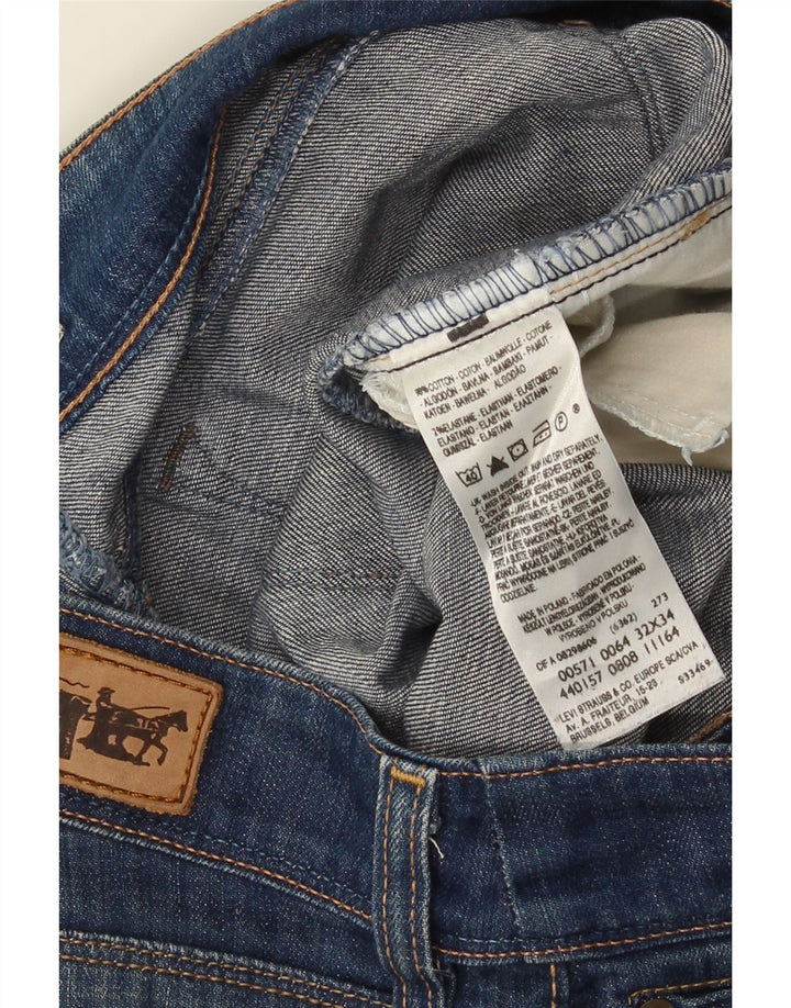Levi's Mujer 571 Slim Jeans W32 L34 Algodón Azul