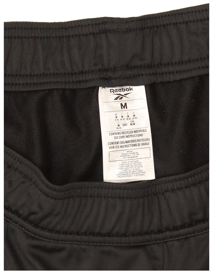 Reebok Pantalones de Chándal para Mujer Joggers UK 12/14 Mediano Negro Poliéster