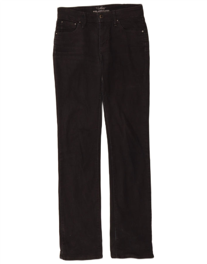 LEVI'S Vaqueros rectos de corte clásico Demi Curve para mujer W26 L32 Negro